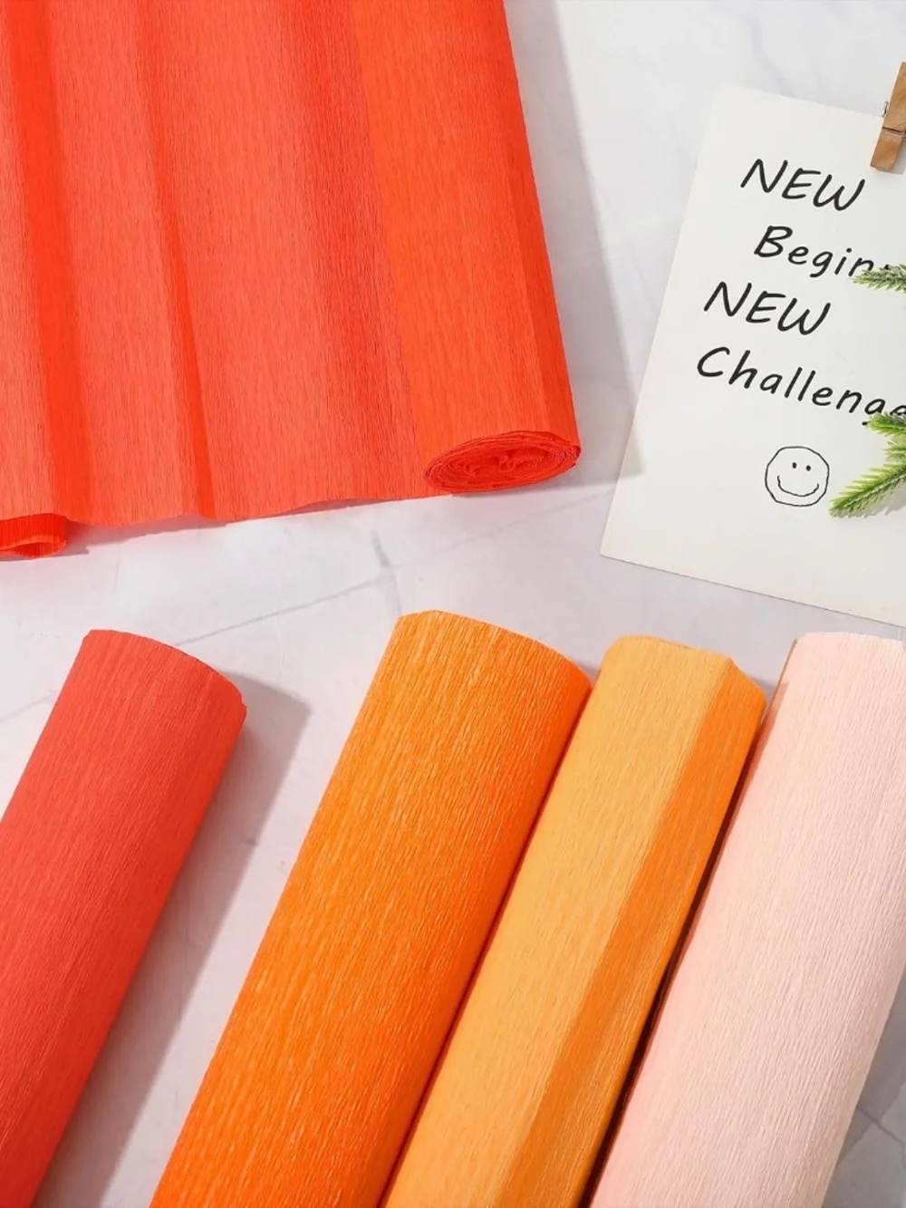 NIP Whaline 8 Rolls 65.6ft Orange Crepe Paper Streamers 25 x 250cm 4 Colors - Picture 4 of 5